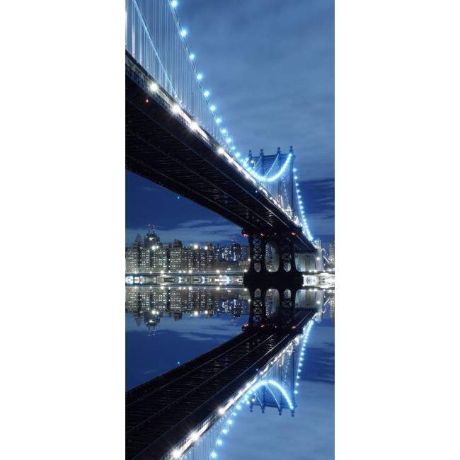 Door sticker Manhattan bridge