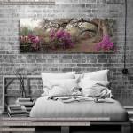 Canvas print Azaleas, panoramic