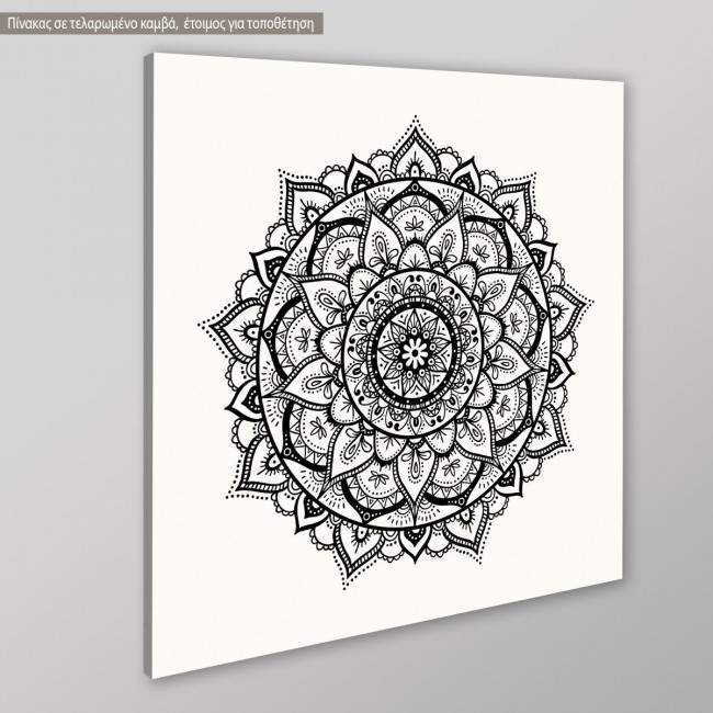 Canvas print Mandala I, side