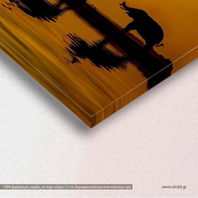 Canvas print African landscape, detail