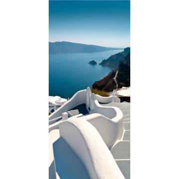 Door sticker Greek landscape  2