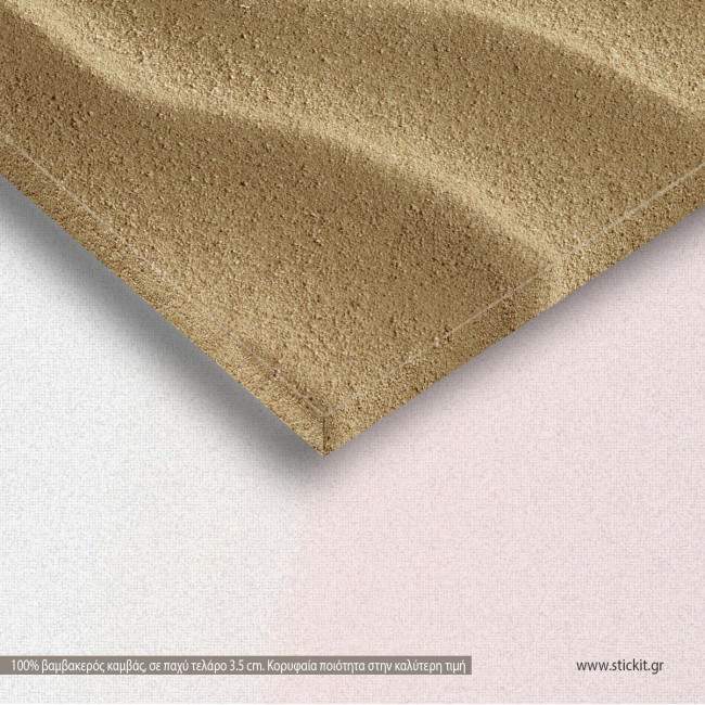 Canvas print Star fish at the beach, detail