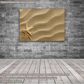 Πίνακας σε καμβά Αστερίες στην άμμο