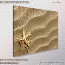 Canvas print Star fish at the beach, side