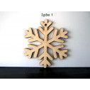 wooden snowflakes