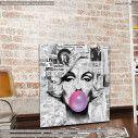 Canvas print Marylin pop art square