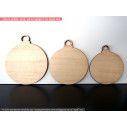 Wooden christmass ball for your wishes
