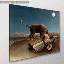 Canvas print The sleeping gypsy, Rousseau Henri, side