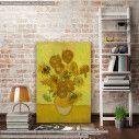 Πίνακας ζωγραφικής Sunflowers art ΙΙ Vincent van Gogh Καμβάς τελαρωμένος