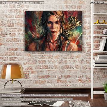 Canvas print Lara in paint