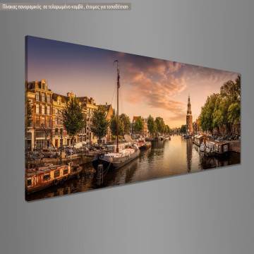 Canvas print Amsterdam panoramic Framed canvas View 1 2