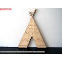 Wooden Teepee tent  decorative figure