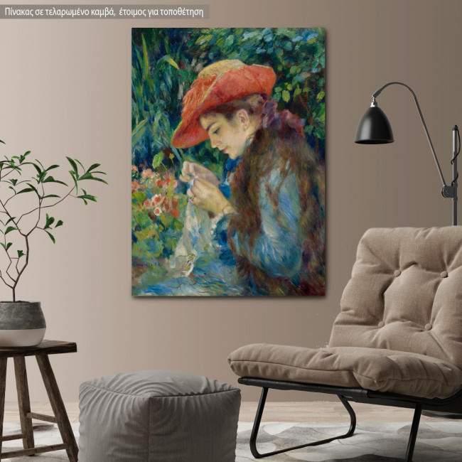 Canvas print Mademoiselle Marie - Therese, Renoir
