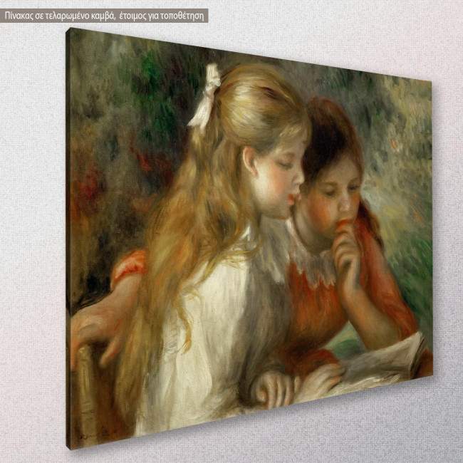 Canvas print La lecture, Renoir, side