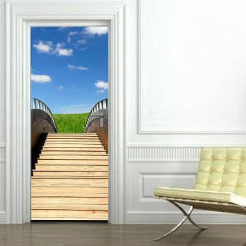 Door sticker Stairs in the sky