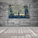 Πίνακας ζωγραφικής Tree of life blue, (original G. Klimt), αντίγραφο σε καμβά