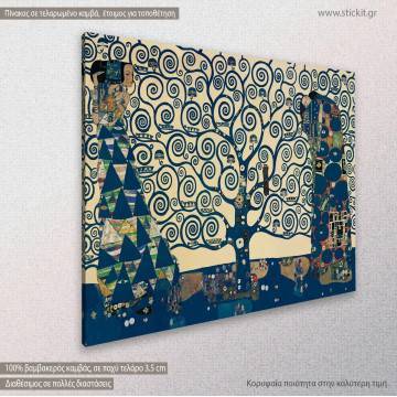Πίνακας ζωγραφικής Tree of life blue, (original G. Klimt), αντίγραφο σε καμβά 2