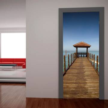 Αυτοκόλλητο πόρτας Προβλήτα στον ορίζοντα