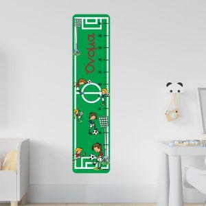 Kids wall stickers heightmeasure, football