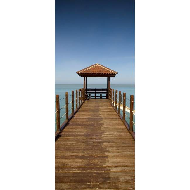 Προβλήτα στον ορίζοντα, αυτοκόλλητο πόρτας