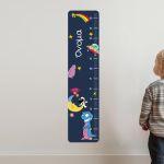 Wall stickers height measure, Cute, alliens