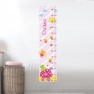 Wall stickers height measure, Strawberry House and bees