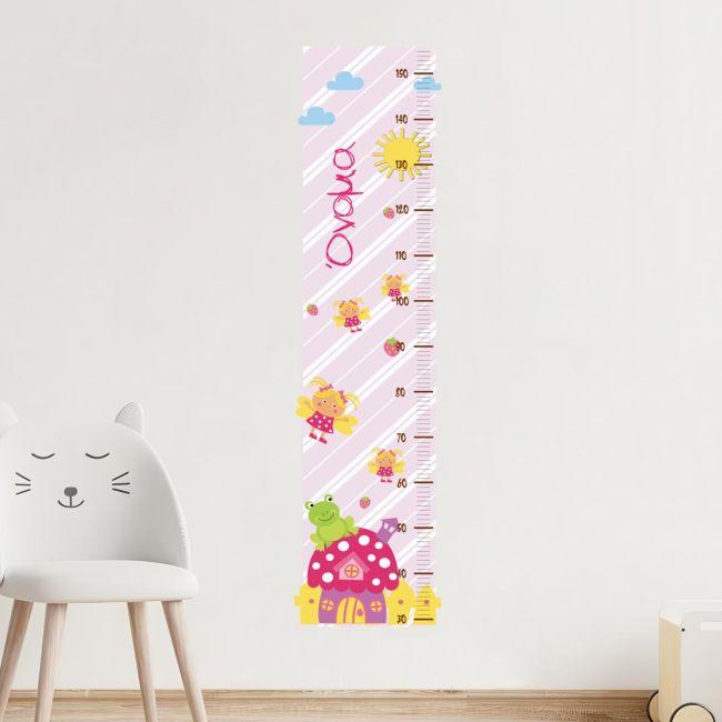 Wall stickers height measure, Strawberry House and bees
