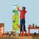 Wall stickers height measure, land animals