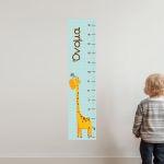 Wall stickers height measure, Giraffe  and bird
