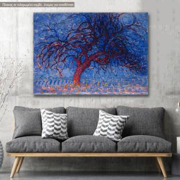 Πίνακας ζωγραφικής Red tree, Mondrian Piet, αντίγραφο σε καμβά
