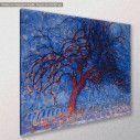 Canvas print Red tree, Mondrian Piet, side