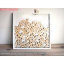 Frame with butterflies wooden wishes board