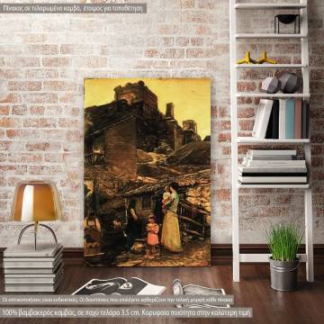 Canvas print Anafiotika, Ksidias