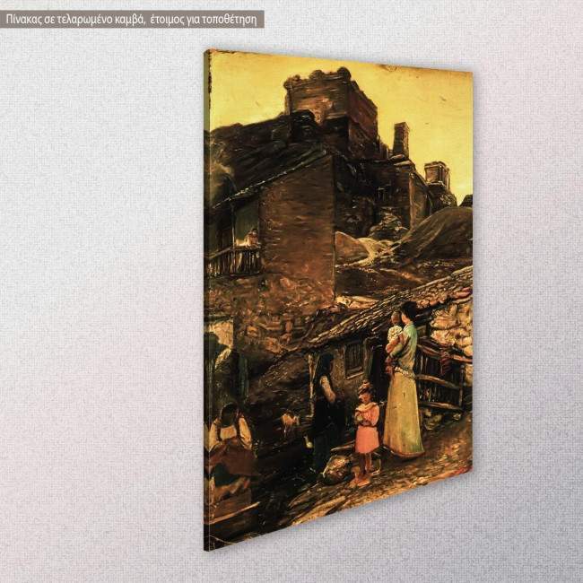 Canvas print Anafiotika, Ksidias, side