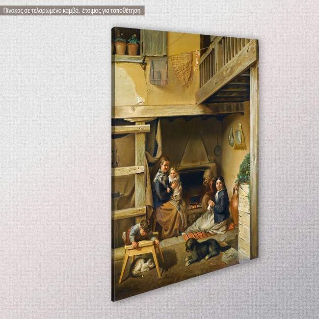 Canvas print Happy family, Korizis, side