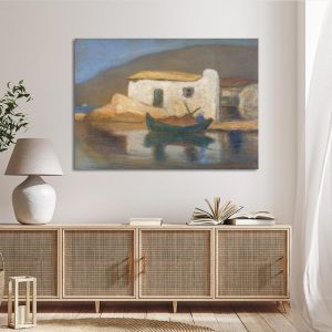 Canvas print Dreaming house Ydra Oikonomou Framed canvas View 1 2