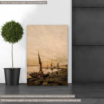 Canvas print Sunset at bay, Volanakis