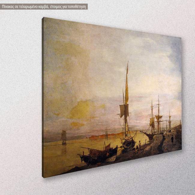 Canvas print Fish boats, Volanakis, side