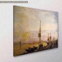 Canvas print Fish boats, Volanakis, side