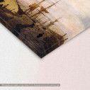 Canvas print Fish boats, Volanakis, detail