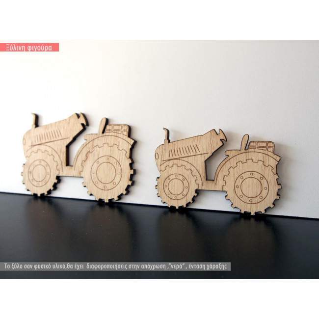 Wooden decorative figure Tractor