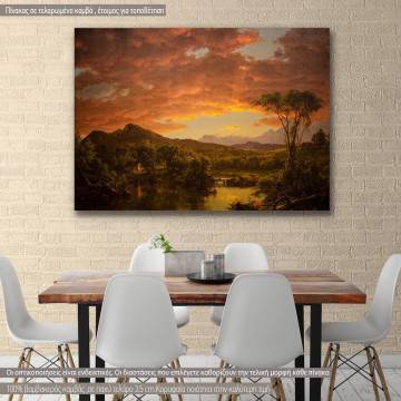 Canvas print A country home, Church F. E.
