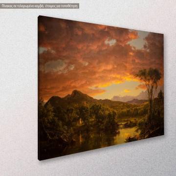 Canvas print A country home Church F. E. Framed canvas View 1 2