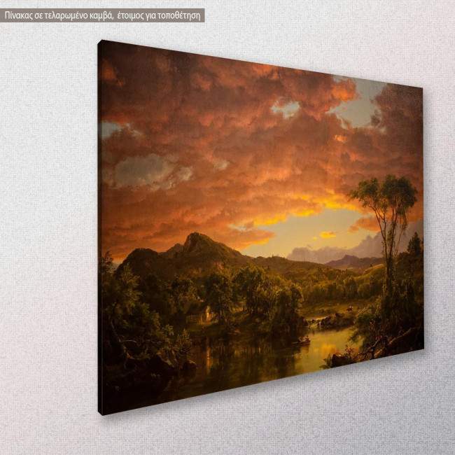 Canvas print A country home, Church F. E., side