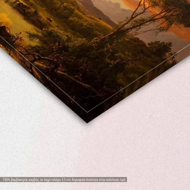 Canvas print A country home, Church F. E., detail