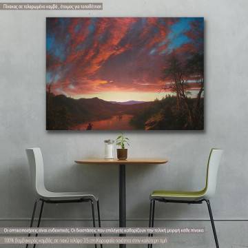 Canvas print Twilight in the wilderness, Church F. E.