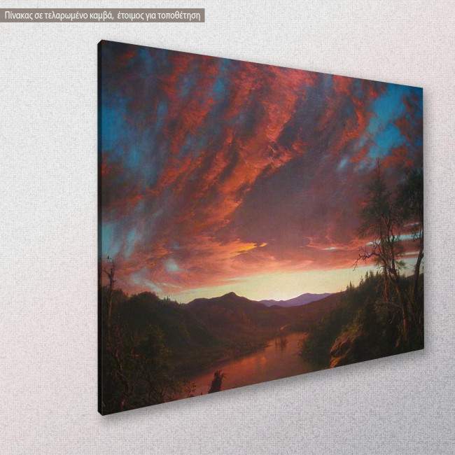 Canvas print Twilight in the wilderness, Church F. E., side