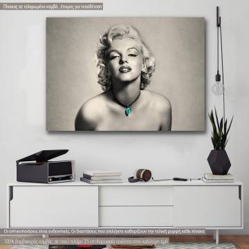 Canvas print Marilyn Monroe in gray