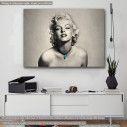 Canvas print Marilyn Monroe in gray