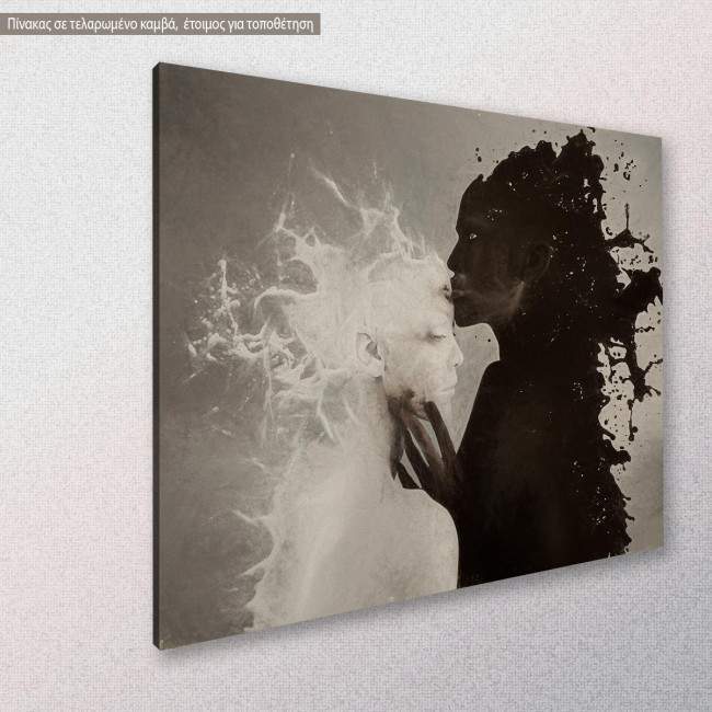 Canvas print Dual nature, side